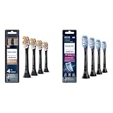 Philips Sonicare Premium All-in-One (A3) Replacement Toothbrush Heads, HX9094/95, Smart Recognition, Black 4-pk & Genuine G3 Premium Gum Care Replacement Toothbrush Heads, Black, HX9054/95