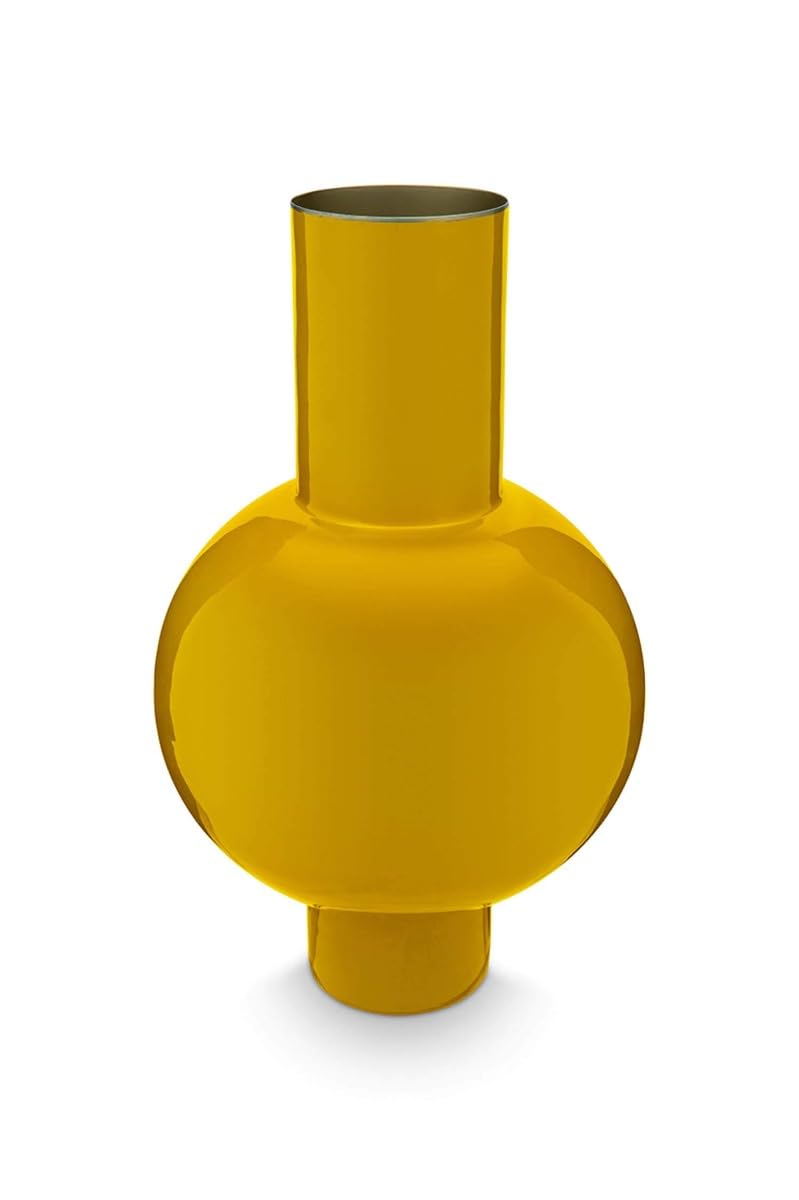Pip Studio Vase Metal medium ockergelb 24 x 40 cm