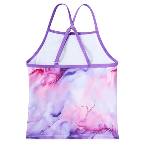 Image of Girls Tankini Swimsuit Two Piece Bathing Suit 3-13 Years