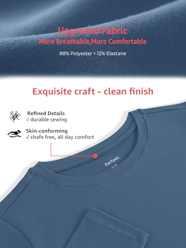 Eachyes Womens Tight Long Sleeve Shirts Crew Neck Crop Tops Fall Basic Casual Slim Fit Going Out Y2k Fashion Winter Spring Clothes 2026 Army Green X Small