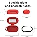 YICTONE for Galaxy Buds Plus Case Cover , 3 in 1 Silicone Accessories Set Protective Cover, Silicone Case/Keychain/Anti-Lost lanyards Compatible with Samsung Galaxy Buds Plus 2020 (Red)