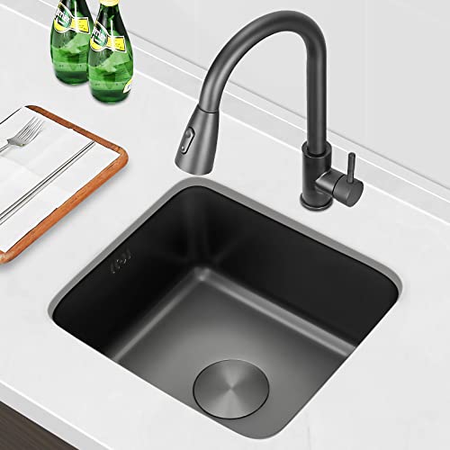 Fregadero de cocina de acero inoxidable premium estilo moderno gris 4