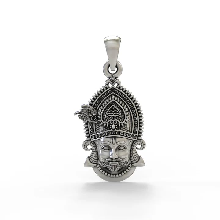 God Baba Khatu Shyam Ji Pendant for Men & Women Lord Baba Khatu Shyam Locket for Good Health & Wealth