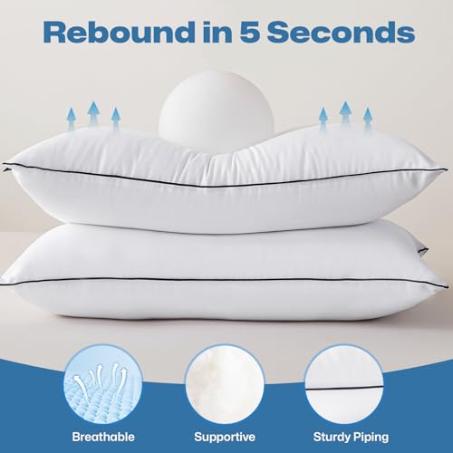 Gohome BP4-001 Pillows Standard Size Set Of 4 - Bed Pillows For Sleeping 4 Pack, Cooling Supportive Hotel Pillows thumb #2