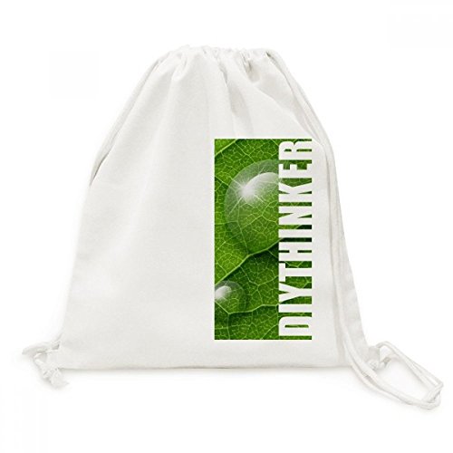Sac à dos à cordon en toile imprimée pour voyage et shopping