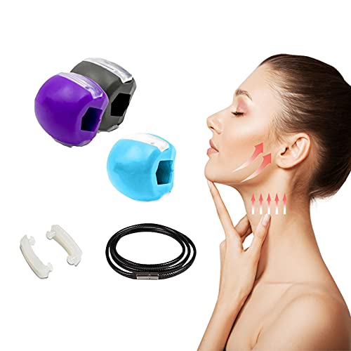 Jaw Exerciser for Women, Jawline Exerciser for Men, Mouth Workout Device, Chisel Definer Tone Your Face and Neck to Reduce Sagging Skin (Multi colored)