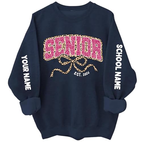 Godashop Personalized Senior 2026 Shirt, Class of 2026 Shirt, Senior Year Gift Outfit for Teens Grads, Class of 2027 Shirts3
