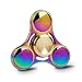 Opard Tri Fidget Spinner 2-4 Minutes Hand Spinning Toy Rainbow Colorful Zinc Alloy for Child and Adult (Rounds Colorful)