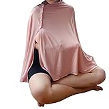TRANSPIRABLES MATERIAL: Esta cubierta lactancia está hecho de algodón modal 100% y ambientalmente amigable dyeing.It no causa ningún daño al bebé, y la suave y transpirable tejido no hace que la sensación sofocante bebé.