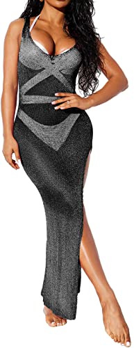 Pareo para traje de baño de mujer en color negro y talla XL 1