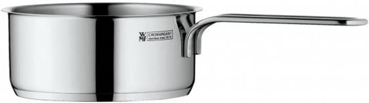 WMF Sauce pan Ø 10 cm Approx. 0,5l Mini Stackable Pouring Rim Metal lid Cromargan Stainless Steel Brushed Suitable for All Stove Tops Including Induction Dishwasher-Safe