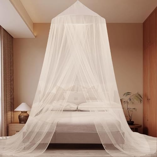 Moskitonetz Bett 250x1100x60cm Moskitonetz Doppelbett Feinmaschiges Betthimmel Mückennetz Fliegennetz Bett Himmelbett Vorhänge Hängendes für Camping Hause Babybetten