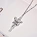 Valman Arwen Evenstar Necklace Lord of The Ring Hobbit Pendant Necklace with Cubic Zirconia,Elvish Jewelry for Women