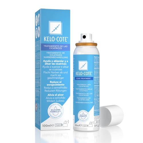 KELO-COTE Silikon Narbenspray 100ml für großflächige, berührungsempfindliche und schwer zugängliche Narben sowie Brandnarben