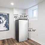 Danby Designer 11 Réfrigérateur à pieds cubiques-Noir en inox
