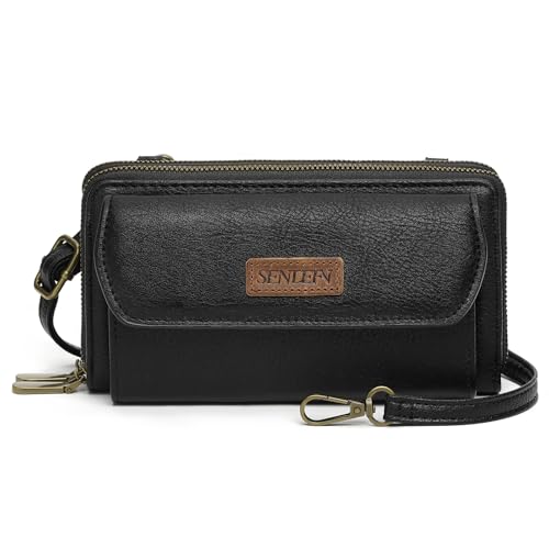Image of SENDEFN Small Crossbody Phone Purses for Women Vegan Leather Crossbody Bags Shoulder Handbags | Small