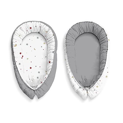 Kospu Cuna Multifuncional Bebé Nido Cuna de Viaje 100% Algodón Antialérgico