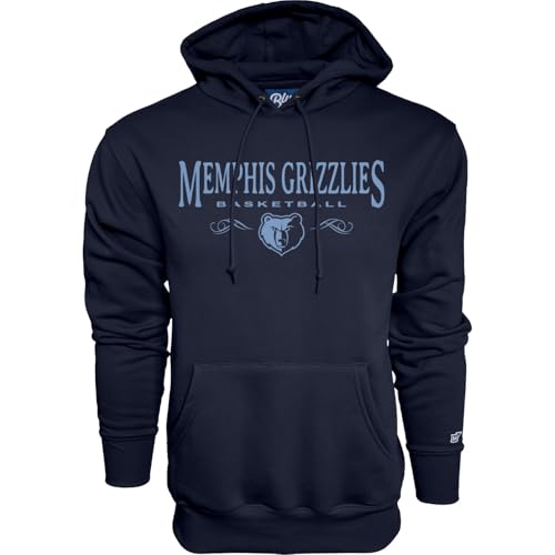 Blue 84 Memphis Grizzlies NBA Officially Licensed Hooded Sweatshirt Embroidery Basketball, Team Color, Large
