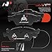 A-Premium Front and Rear Ceramic Disc Brake Pads Set Compatible with Select Dodge and Jeep Models - RDurango 2011-2020, Grand Cherokee 2011-2018, with Hardware, 8 Pcs