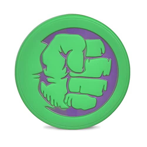 Marvel Comics for Pets Hulk-Hundespielzeug aus Vinyl, quietschendes Hundespielzeug mit dem unglaublichen Hulk-Faust-Logo, Kollektion, quietschendes Hundespielzeug, kleines Hundespielzeug