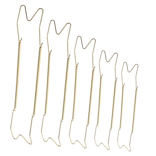 Levemolo 5pcs Invisible Plate Hangers for Wall Display Stainless Steel Decorative Plate Holders Floating Wall Plate Racks Suitable for 8 Plates Includes 5 Protective