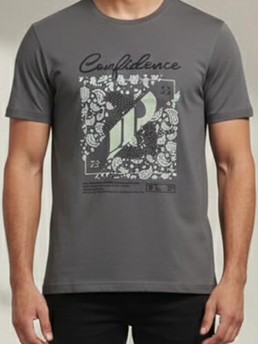 Image of Dollar Men's Pack of 1 Printed Non Zipper Round Neck T-Shirt
