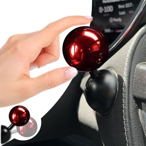 Electroplating Car Joystick Push Start Button Cover, Metal Push to Start Accessories, Car Starter Engine Start Stop Button Cover, Cool Car Accessories Interior Decor Push to Start Button Rocker,（Red）