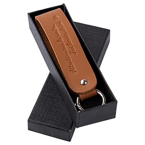 KAAYEE Cadeau de Fête des Pères,Cadeau d'anniversaire Porte-Clés en Cuir | Porte-Clés Homme | Porte-Clés pour Papa --J'Ai Besoin de Toi Cover