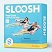 Sloosh Pool Floats Chairs Adult, 2 Packs Inflatable Pool Lounge Chairs,Blow up Hammock Pool Noodles Floats for Adults,Flower Pattern Floating Water Chair for Pool Lake River(Tropical Flowers)