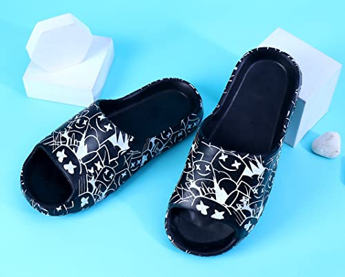 Image of Pampy Angel Zig Zag All SmartiiMen's Flip Flops Slides Back Open Household Comfortable Slippers