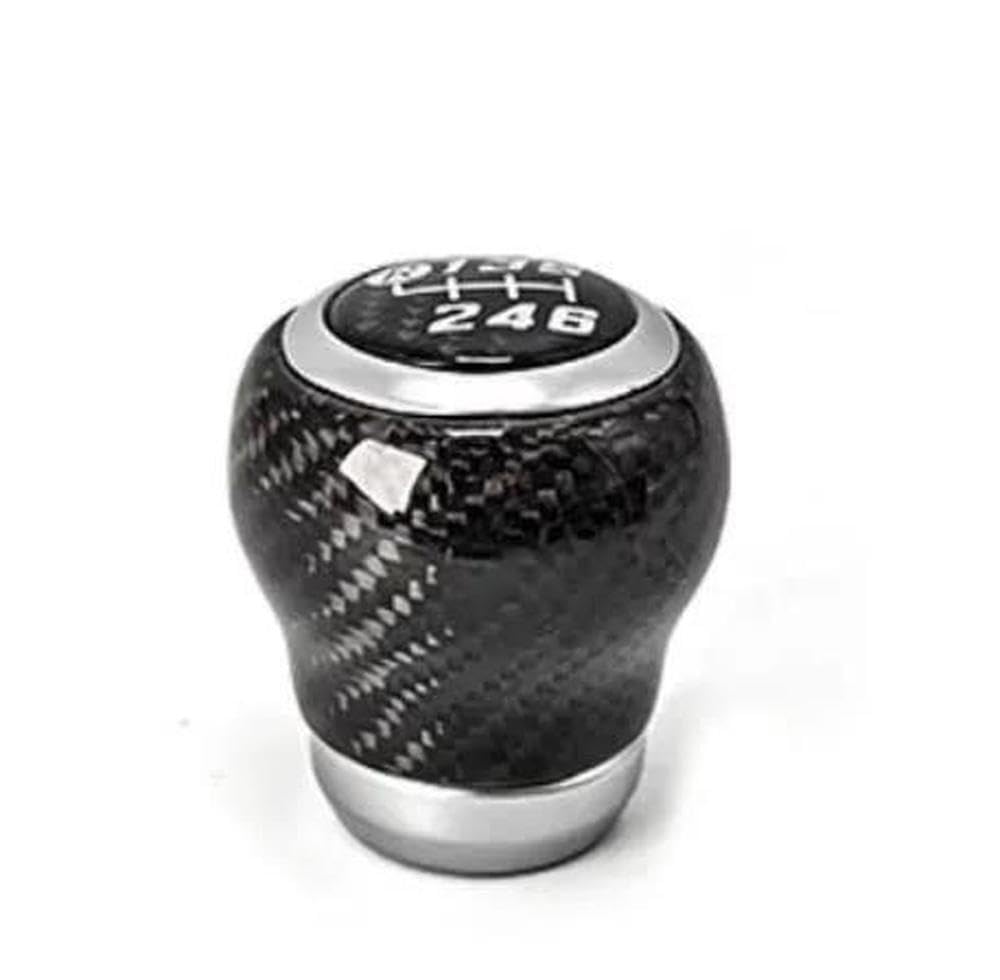 Sxqpocar Black 6 Speed Carbon Fiber Gear Shift Knob For Toyota 86 For Gt86 For Gr86 2012-2023 Shift Lever Head(Black)