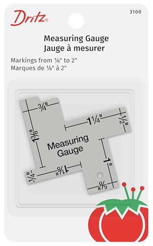 Dritz 3100 14 in 1 Measuring Gauge, Silver