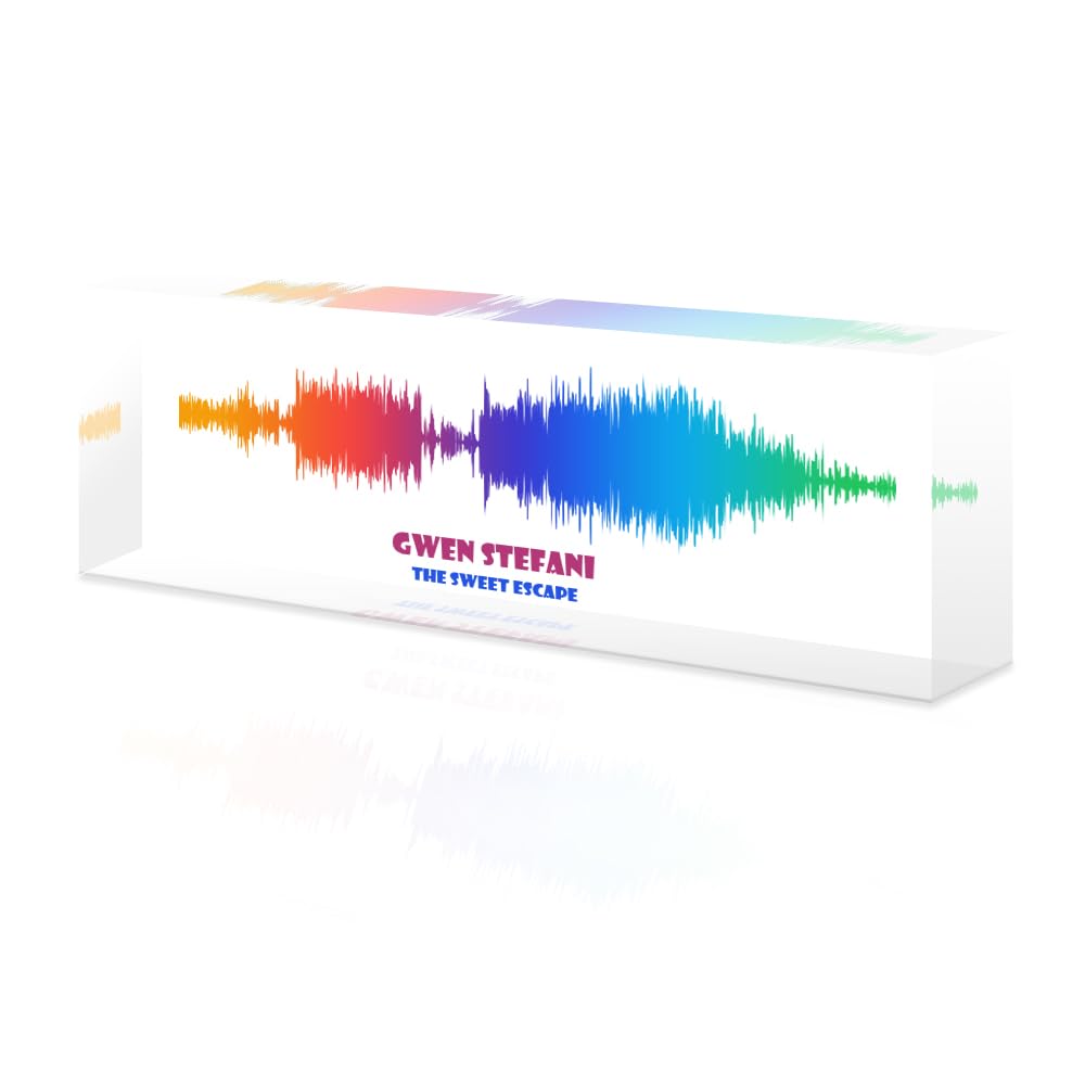 Custom Soundwave Art with Scannable QR Code - Upload Any Video, Voice Recording, Baby's Heartbeat, or Song to Acrylic Glass Spotify Plaque - Personalized Gift for Wife, Girlfriend, or Mother's Day