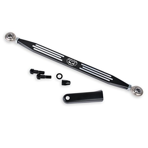 TUINCYN Shift Linkage Lever with Skull Stripe for Harley Davidson ElectraSoftail Road King (1980-2019) Black Motorcycle Gear Lever