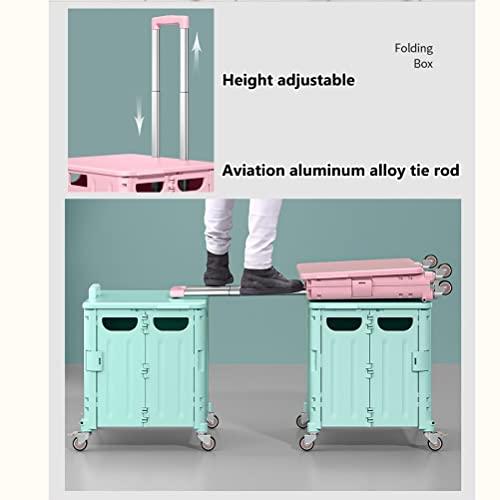 Chariot utilitaire pliable à roulettes robuste pour coffre et marché
