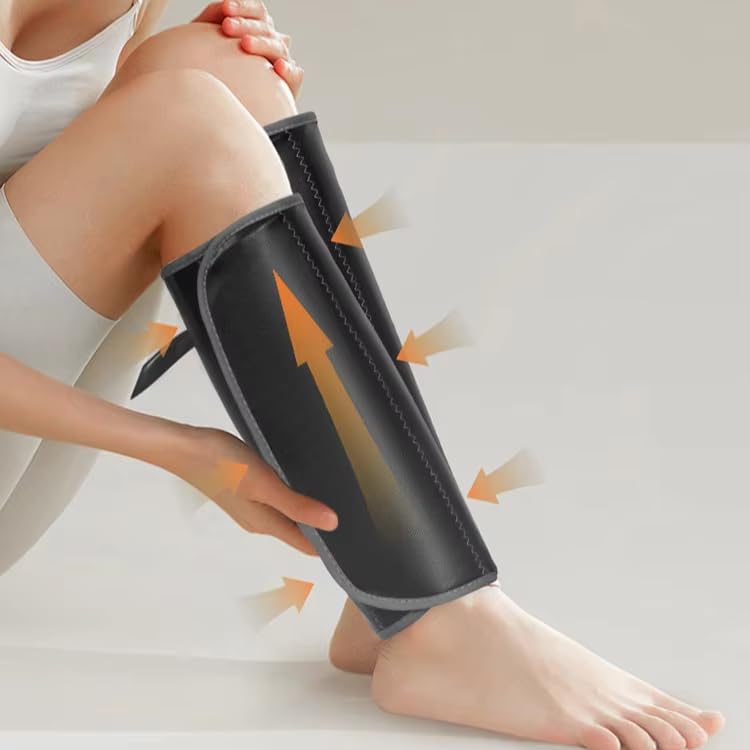 JINPRI SMART Air Compression Leg Massager for Foot & Calf, Blood Circulation Machine with Handheld Controller, Pain Relief, Muscle Relaxation & Recovery