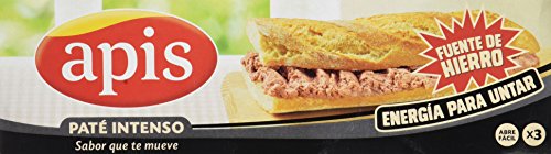 Apis Paté Sabor Intenso - Paquete de 3 x 80 gr - Total: 240 gr