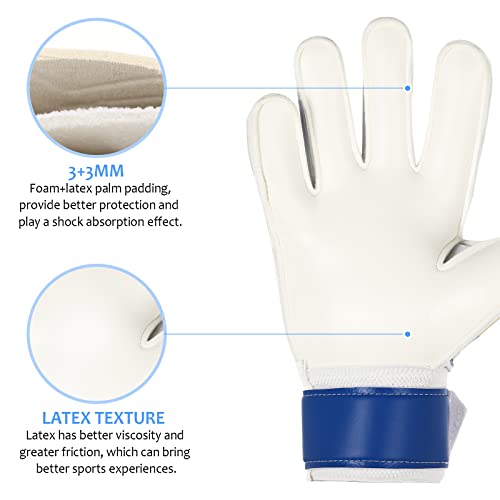 Brace Master Goalie Gloves For Kids & Youth, Soccer Goalkeeper Gloves With 3+3Mm Palms Protection & Super-Grip, Football Gloves For Boys And Girls, Keeper Gloves For Training And Match #TOP3