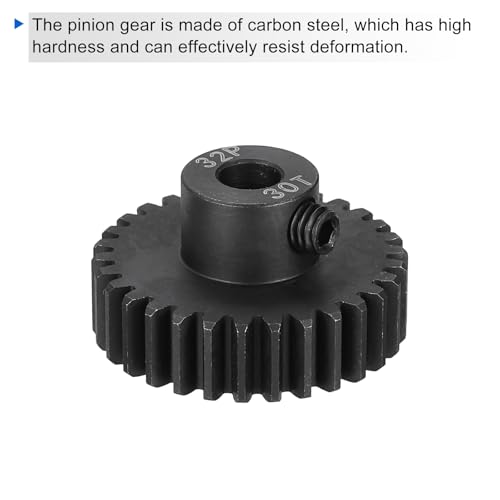 QUARKZMAN RC 32P Gehärtetes Ritzel 5mm Welle 30T Motor Zahnräder Kohlenstoffstahl Für 1/10 RC Modellauto Boot Drohne