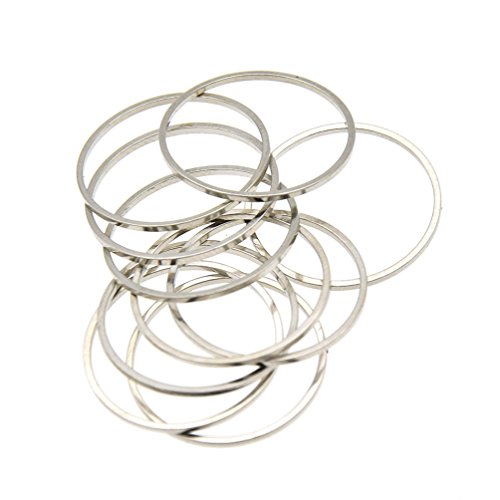 YNuth 10pcs Anneaux Connecteurs DIY Bijoux Accessoire Loisir Créatif (diam. 2cm) Cover