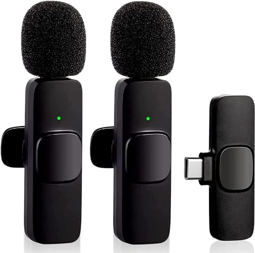 Kit com 2 Microfones de Lapela Wireless