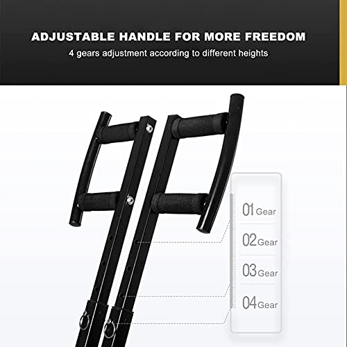 Image of Home Vertical Climber, Folding Exercise Climbing Machine with 4 Height Adjustable and Digital Monitor for Home Body Tra