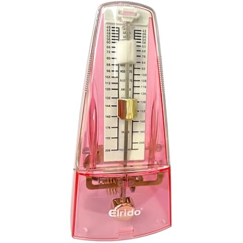 Elrido Mechanical Metronome,Traditional Metronome for Piano High Accuracy Tempo Range 40~208bpm for Musicians Metronome for Guitar Drums/Bass/Track Tempo and Beat Beginners Cover
