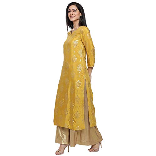 Image of BIBA Women Viscose Straight Kurta