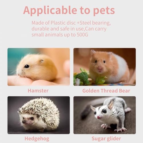 1Pc Wear Resistant Silent Hamster Wheel Non Slip Hamster Flying Saucer Quiet Stable Pets Exercise Running Wheel for Hamsters Gerbils Mice - Image 7