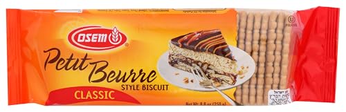 Osem Petit Beurre Cookies, Classic, Kosher, 8.8 Ounce (Pack of 12)
