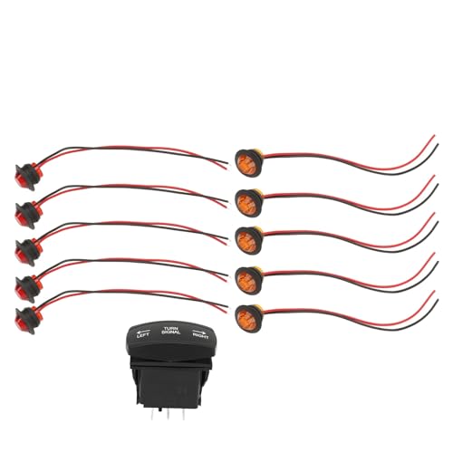 Kit de interruptor basculante de señal de giro UTV y carritos 12V 46 piezas