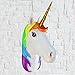 World of Wonders Wall Mounted Rainbow Unicorn Head Large Wall Sculpture | Wall Decor for Kids Bedroom | Rainbow Kids Room Decor | Baby Girl Nursery Decorations - 16