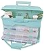 ArtBin 6994AA Solutions Cabinet, Portable Art & Craft Organizer with Handle & Drawers, [1] Plastic Storage Case, Clear/Aqua