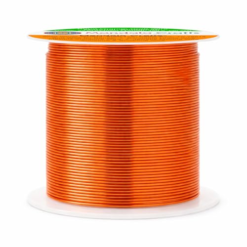 Image of Mandala Crafts 22 Gauge Anodized Aluminum Craft Wire for Jewelry Making - 100 FT Colored Flexible Burnt Orange Wire - Bendable for Bonsai Armature Crafting Sculpting